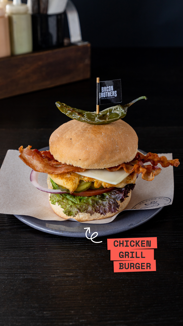 Chicken grill burger