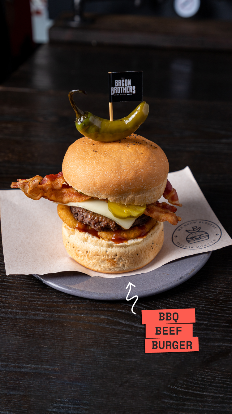 B.B.Q. Beef burger
